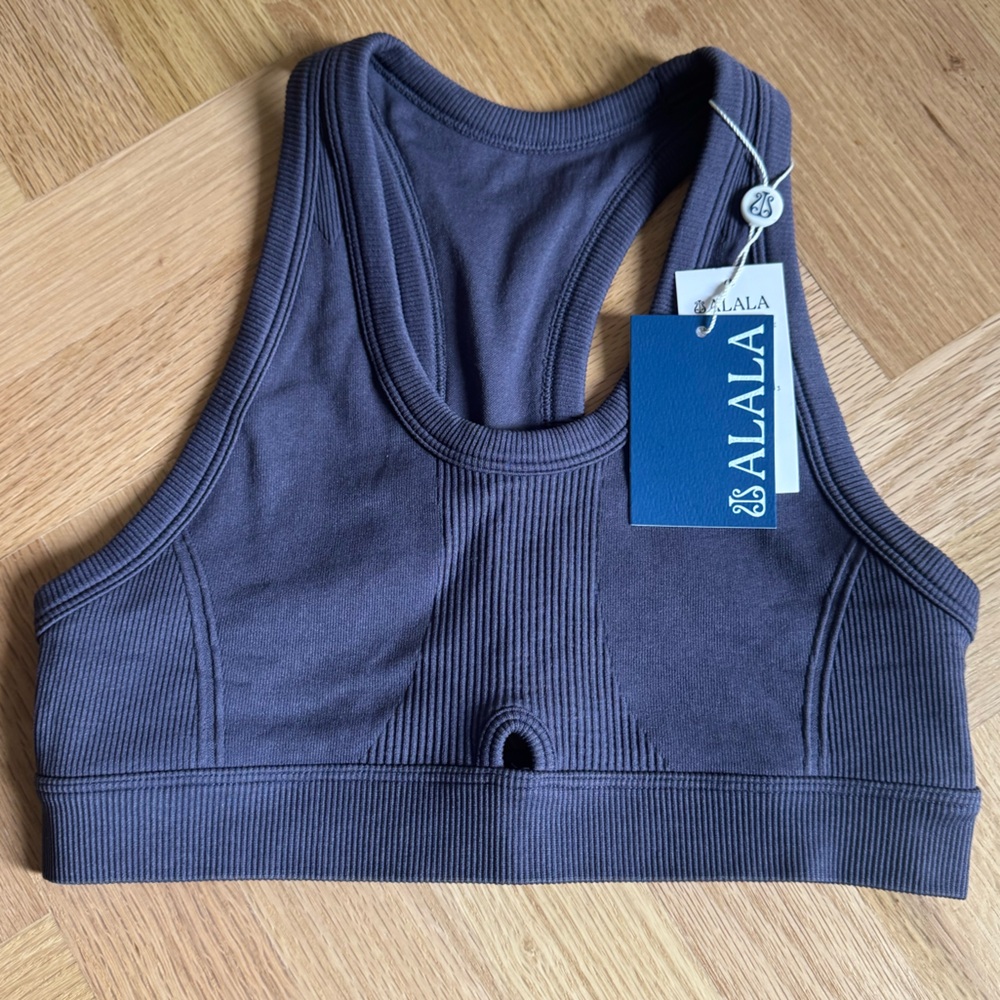 NWT Alala Barre Racer Bra - M - Blue